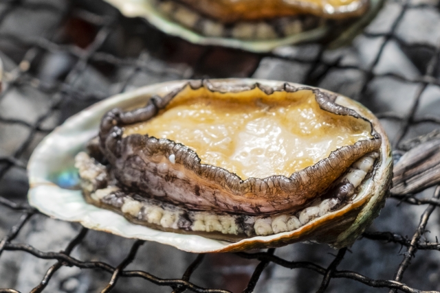 あわびの踊り焼き